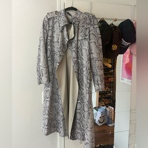 Snakeskin duster